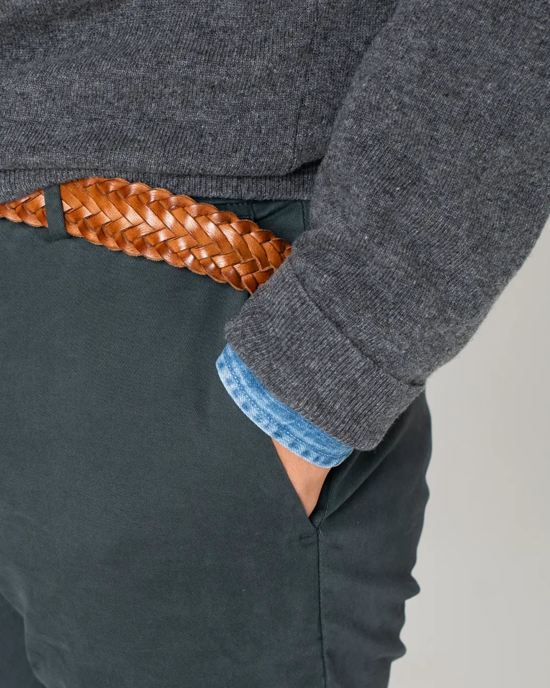 JERSEY DE CUELLO REDONDO GRIS TWAY