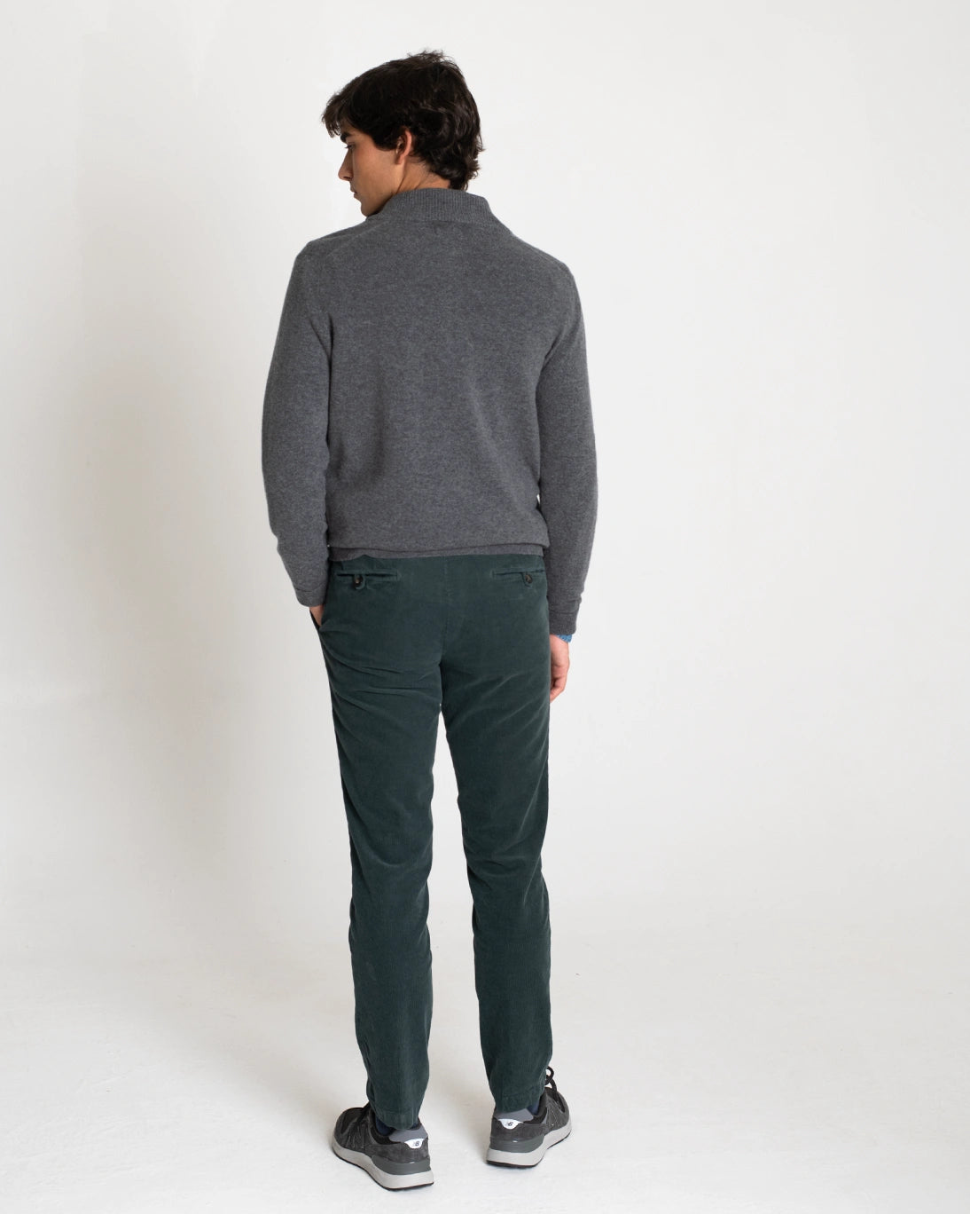 JERSEY CON CREMALLERA GRIS OSCURO TWAY