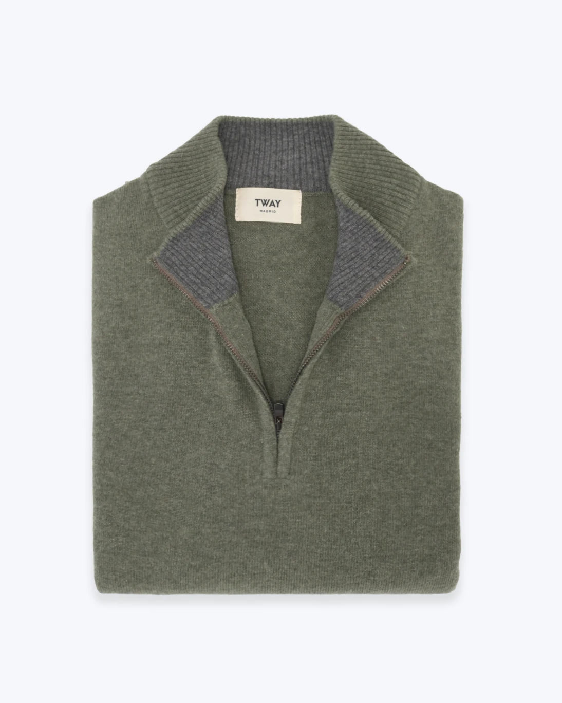 JERSEY CON CREMALLERA VERDE CLARO TWAY