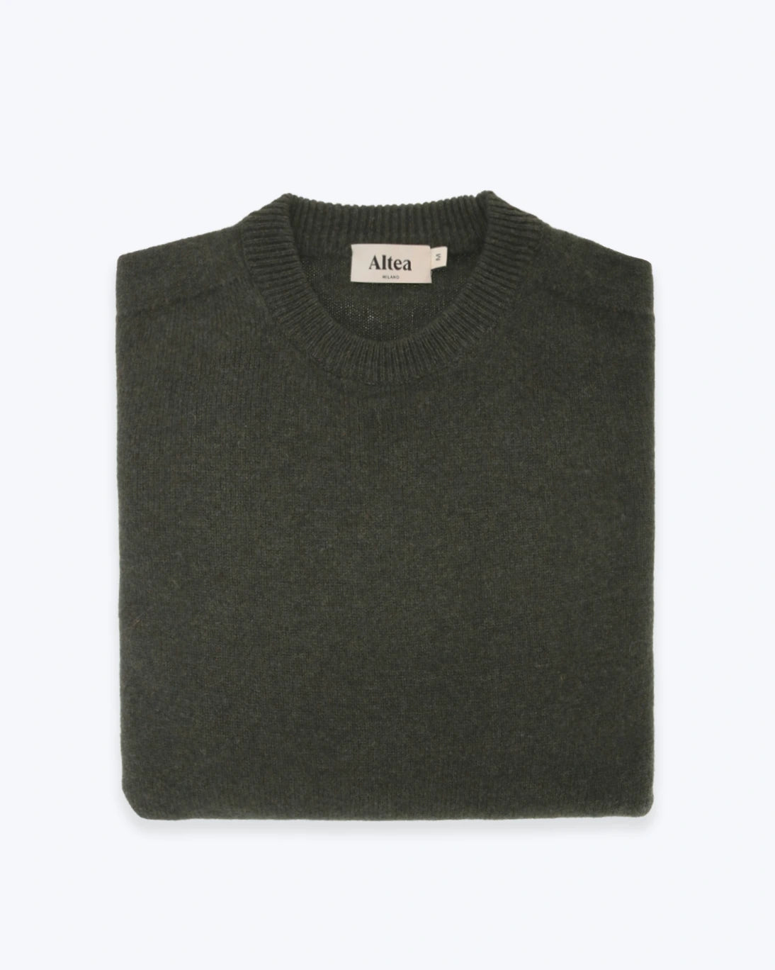 JERSEY DE CUELLO REDONDO VERDE OSCURO ALTEA