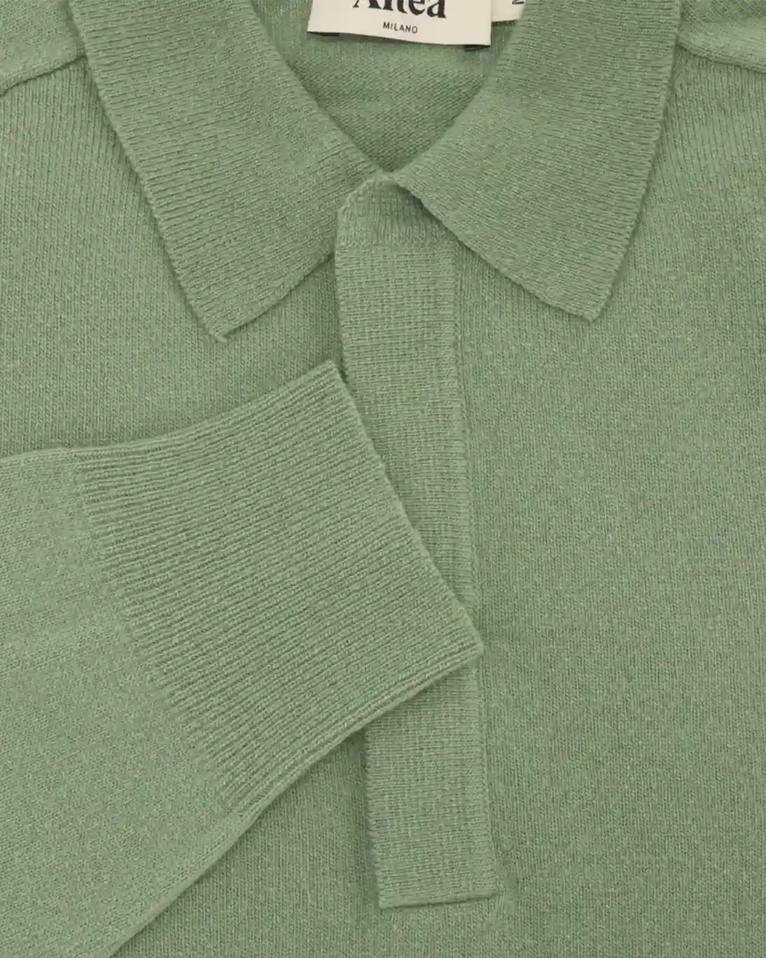 JERSEY VERDE CON CUELLO POLO ALTEA