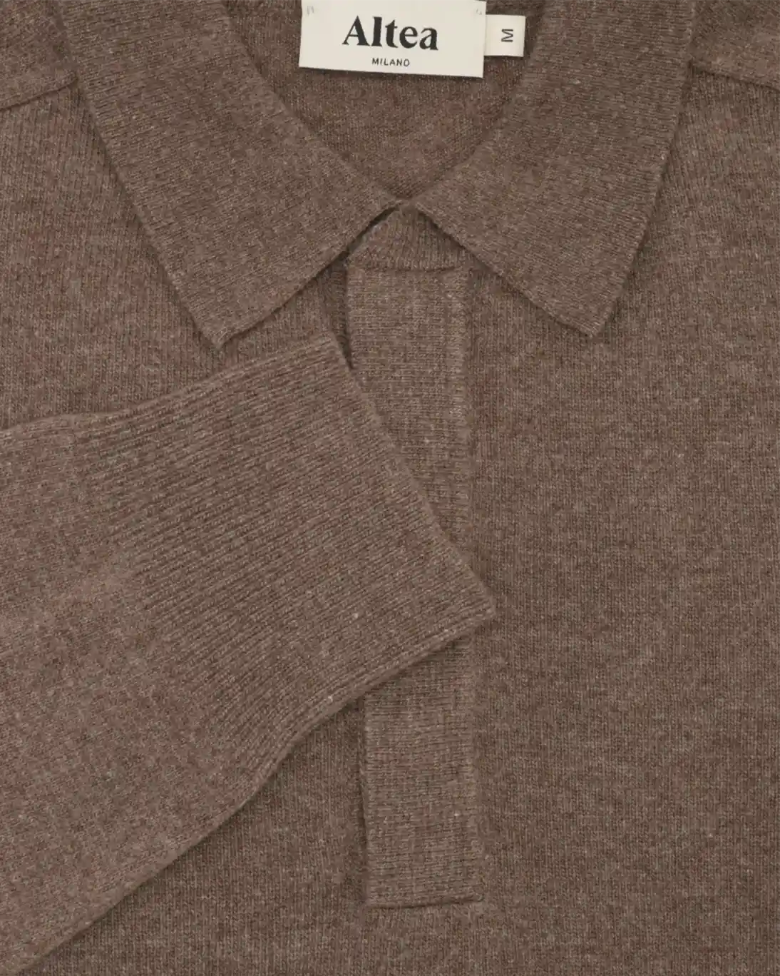 JERSEY MARRÓN DE CUELLO POLO ALTEA