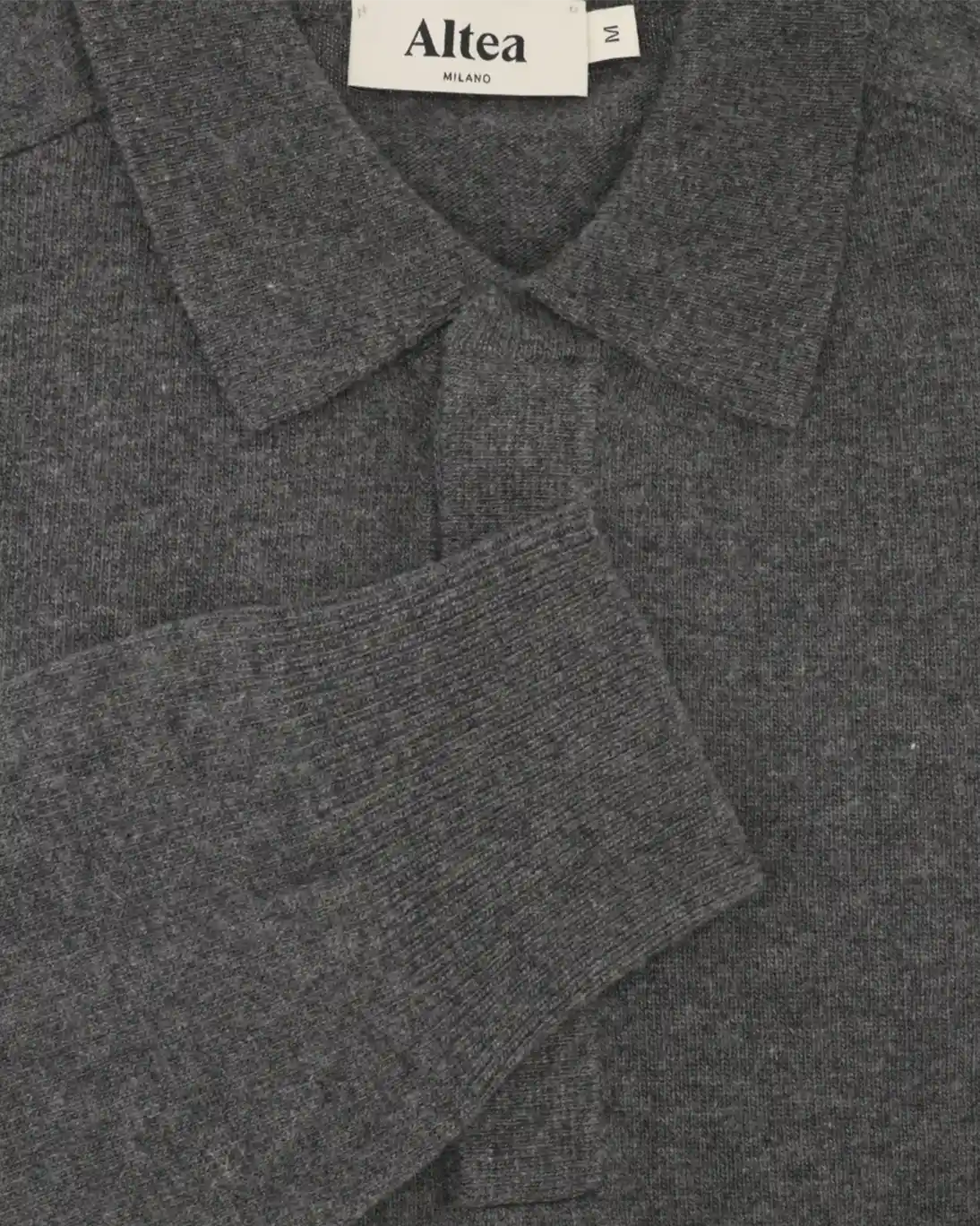 JERSEY GRIS DE CUELLO POLO ALTEA
