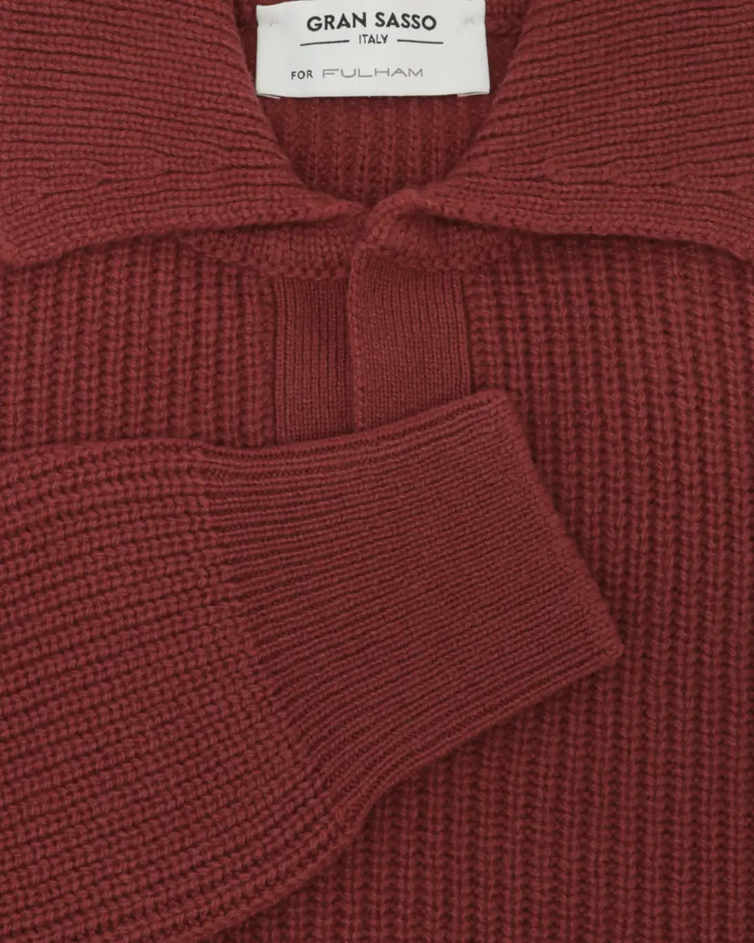 JERSEY BURDEOS CON CUELLO POLO GRAN SASSO FOR FULHAM