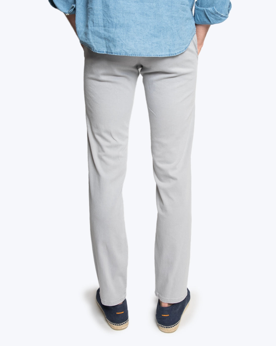 PANTALON CHINO GRIS CLAIR MAC JEANS