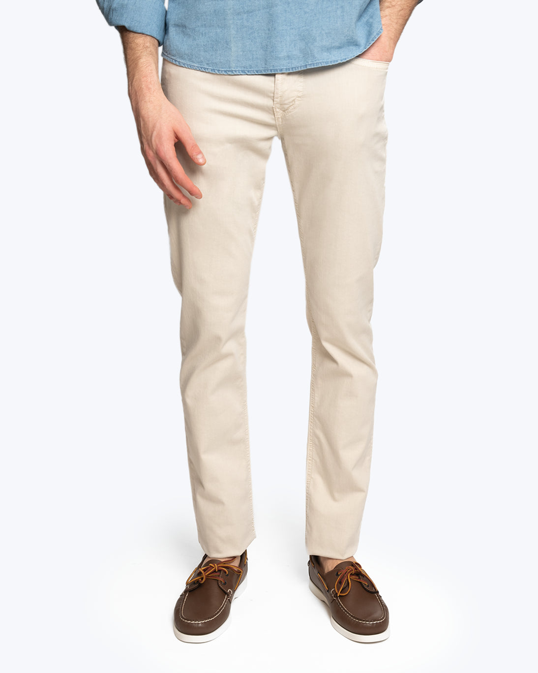 PANTALON 5 POCHES BEIGE MAC JEANS