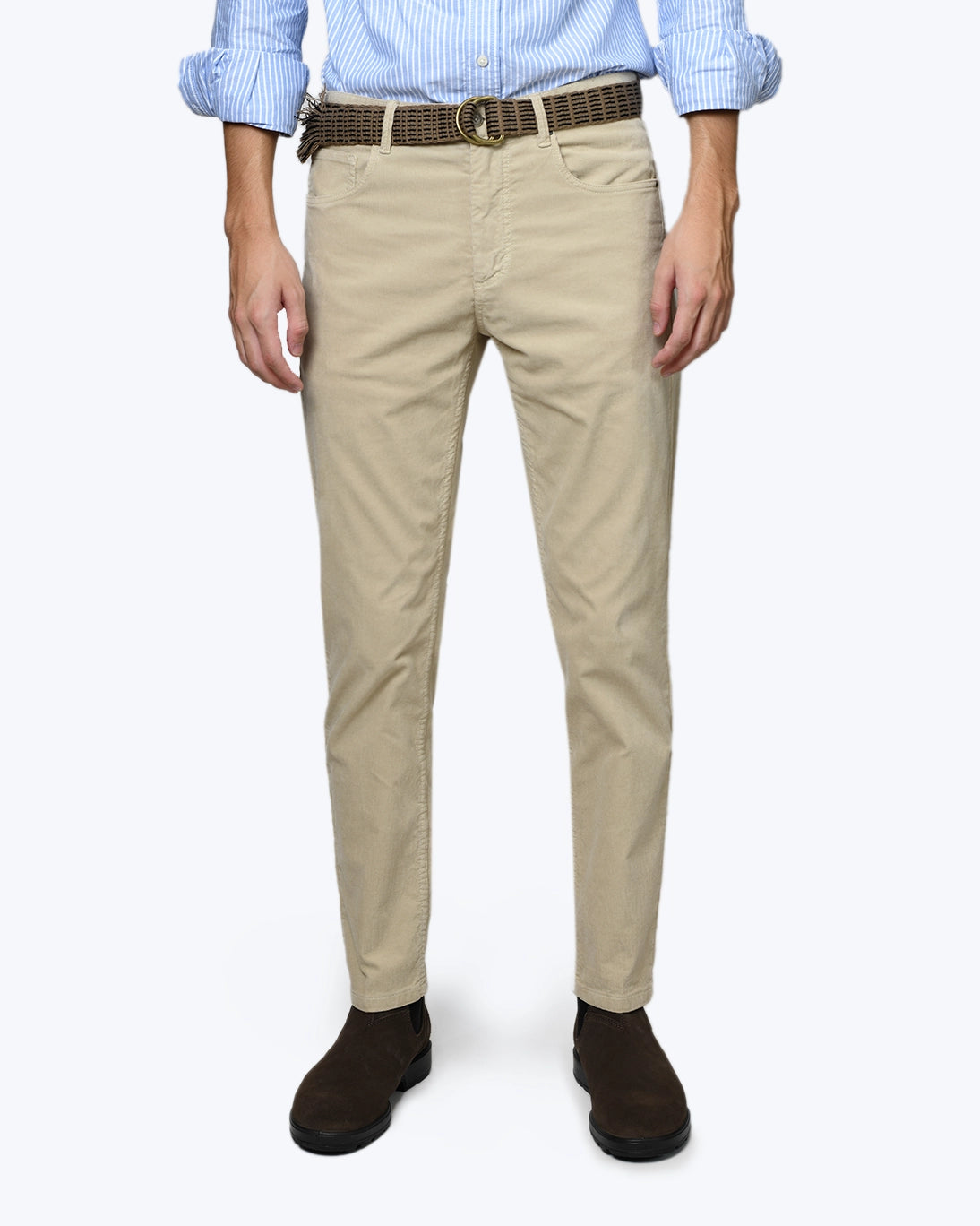 PANTALÓN 5 BOLSILLOS DE PANA BEIGE AT.P.CO