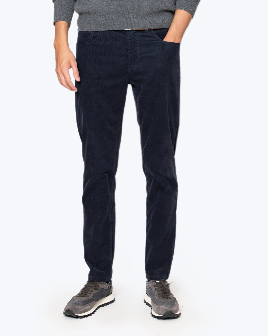 PANTALÓN DE PANA 5 BOLSILLOS AZULES AT.P.CO