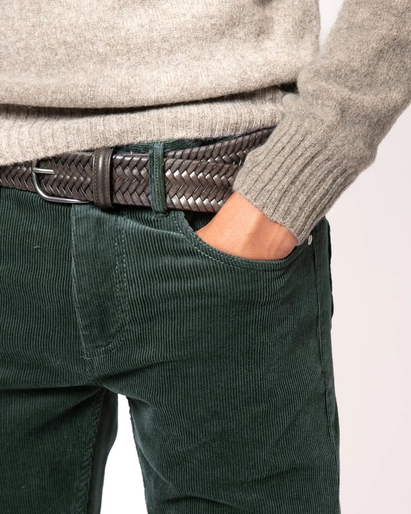PANTALÓN DE PANA 5 BOLSILLOS VERDES ATPCO