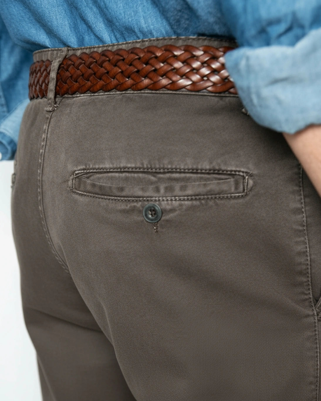 PANTALÓN CHINO SLIM FIT MARRÓN BOMBOOGIE