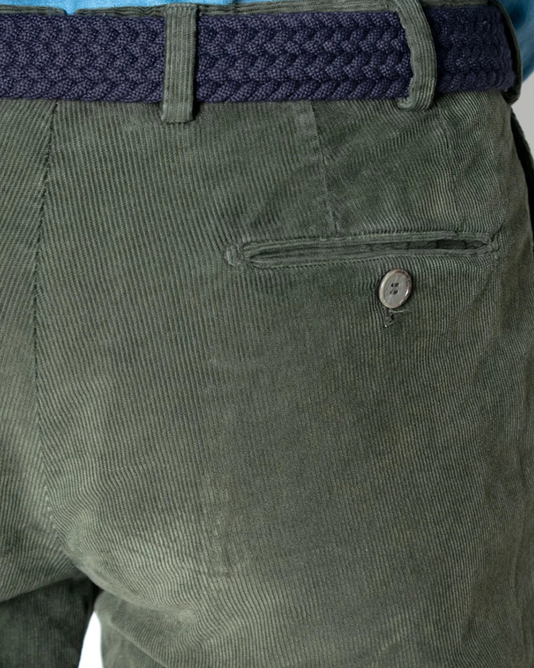 PANTALÓN CHINO DE PANA VERDE SANTANIELLO
