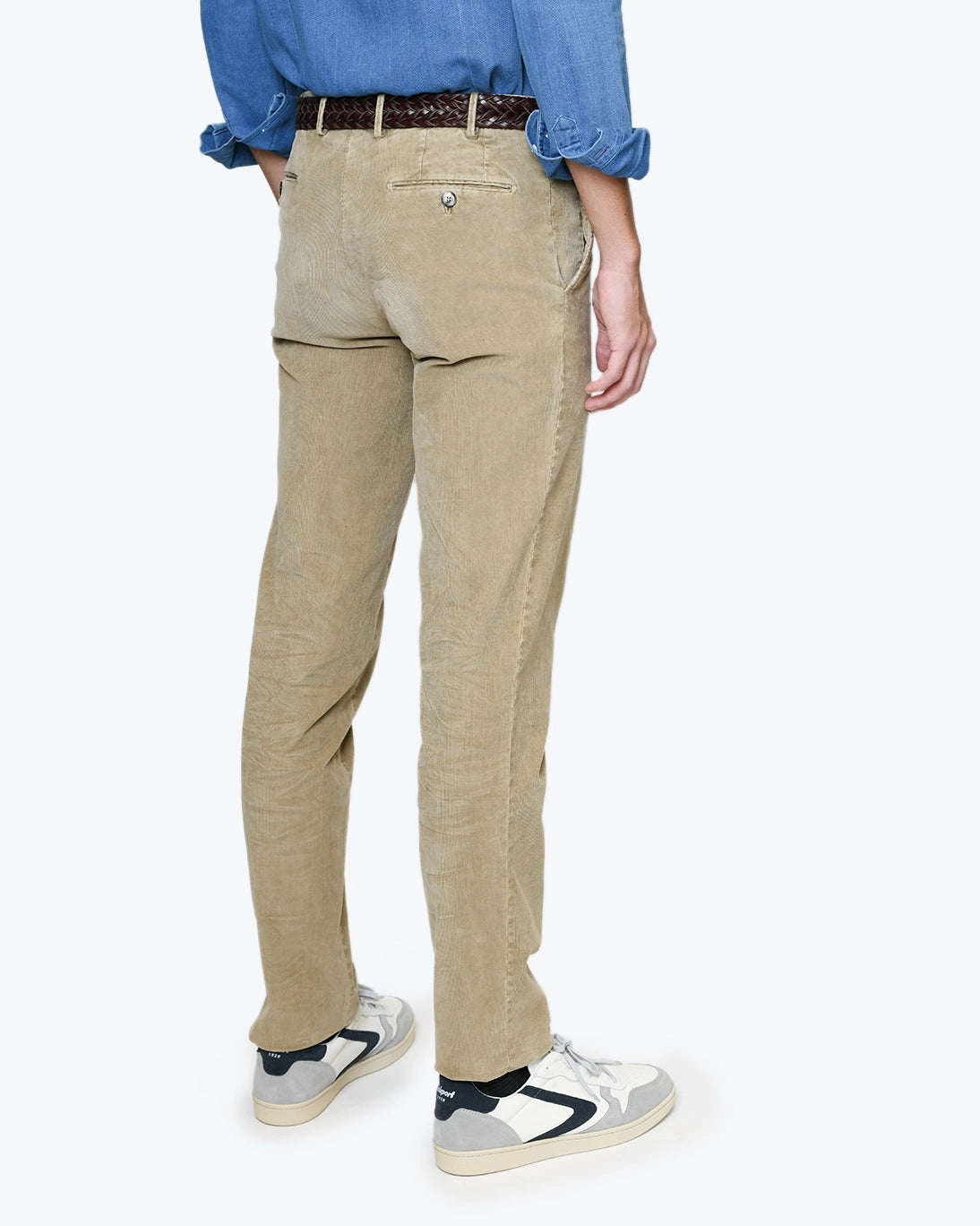 PANTALÓN CHINO DE PANA BEIGE SANTANIELLO