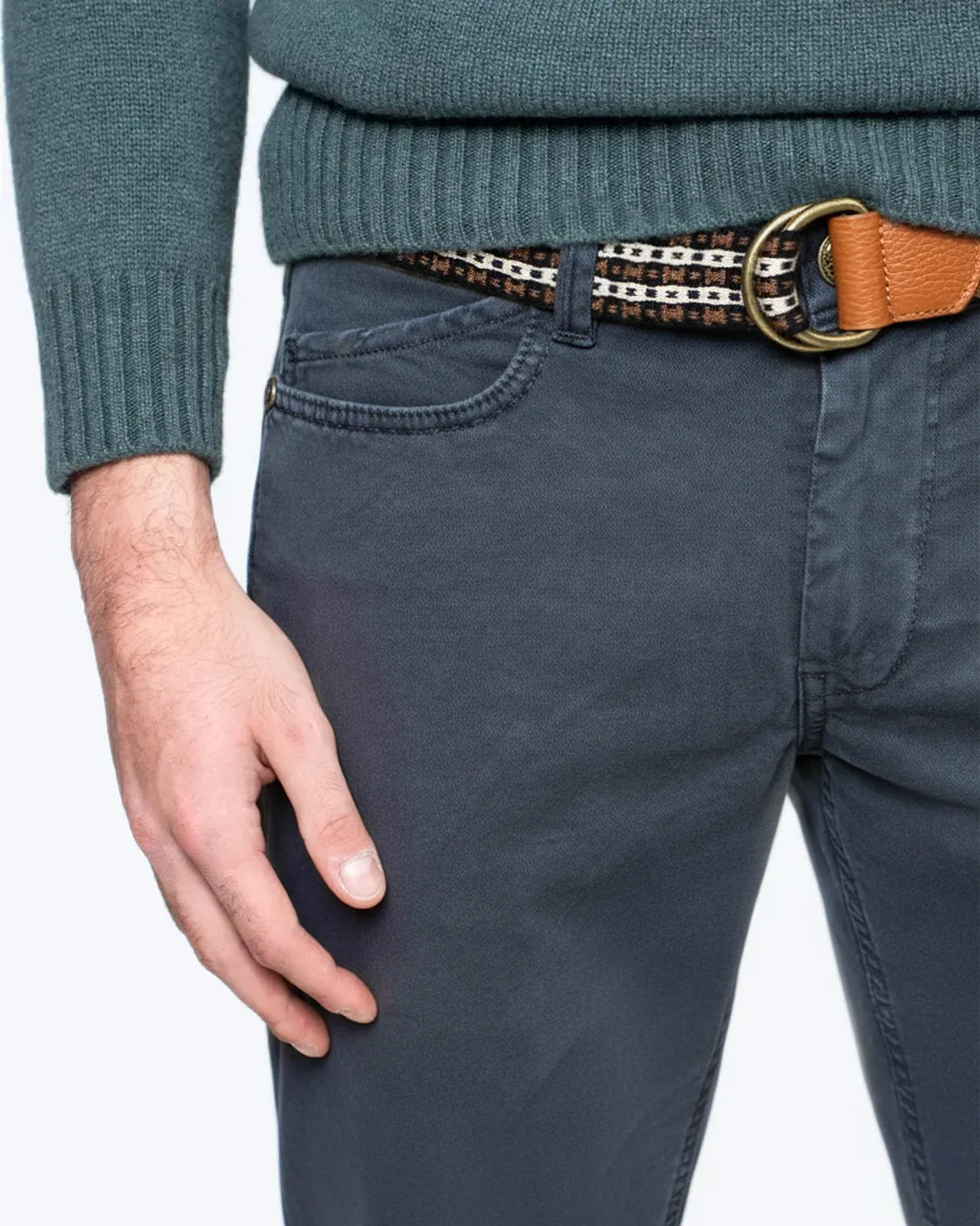 PANTALÓN 5 BOLSILLOS AZUL RUBENS RE-HASH