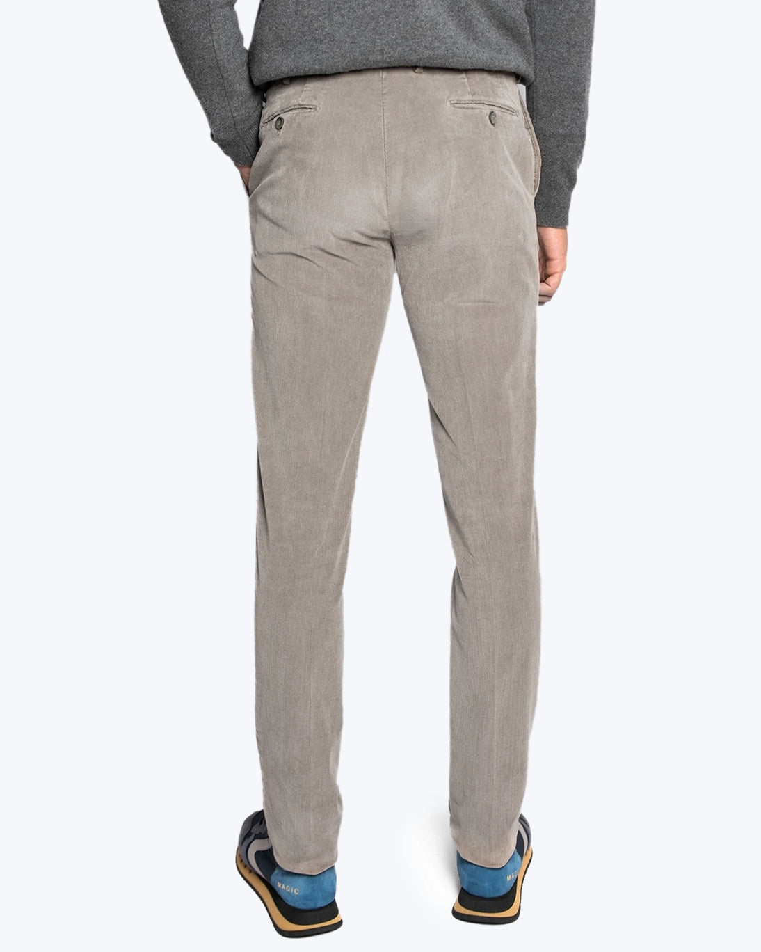 PANTALÓN CHINO DE PANA GRIS CLARO SANTANIELLO