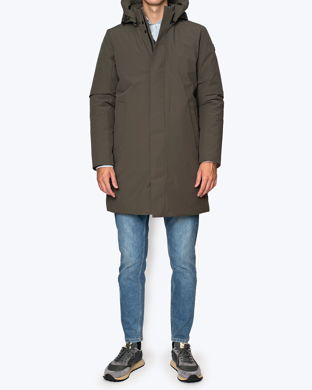PARKA VERDE CON CAPUCHA DESMONTABLE HOMEWARD
