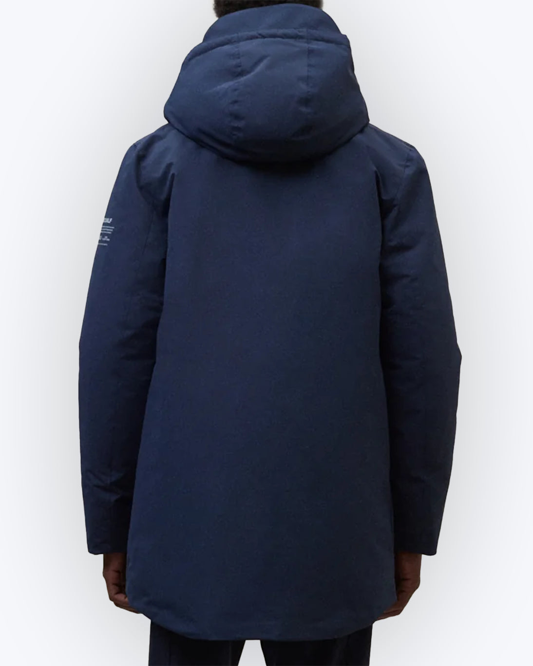 PARKA AZUL CON CAPUCHA ECOALF