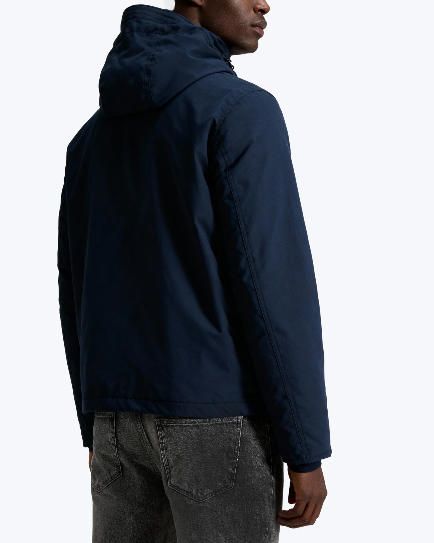 PARKA CON CAPUCHA AZUL WOOLRICH