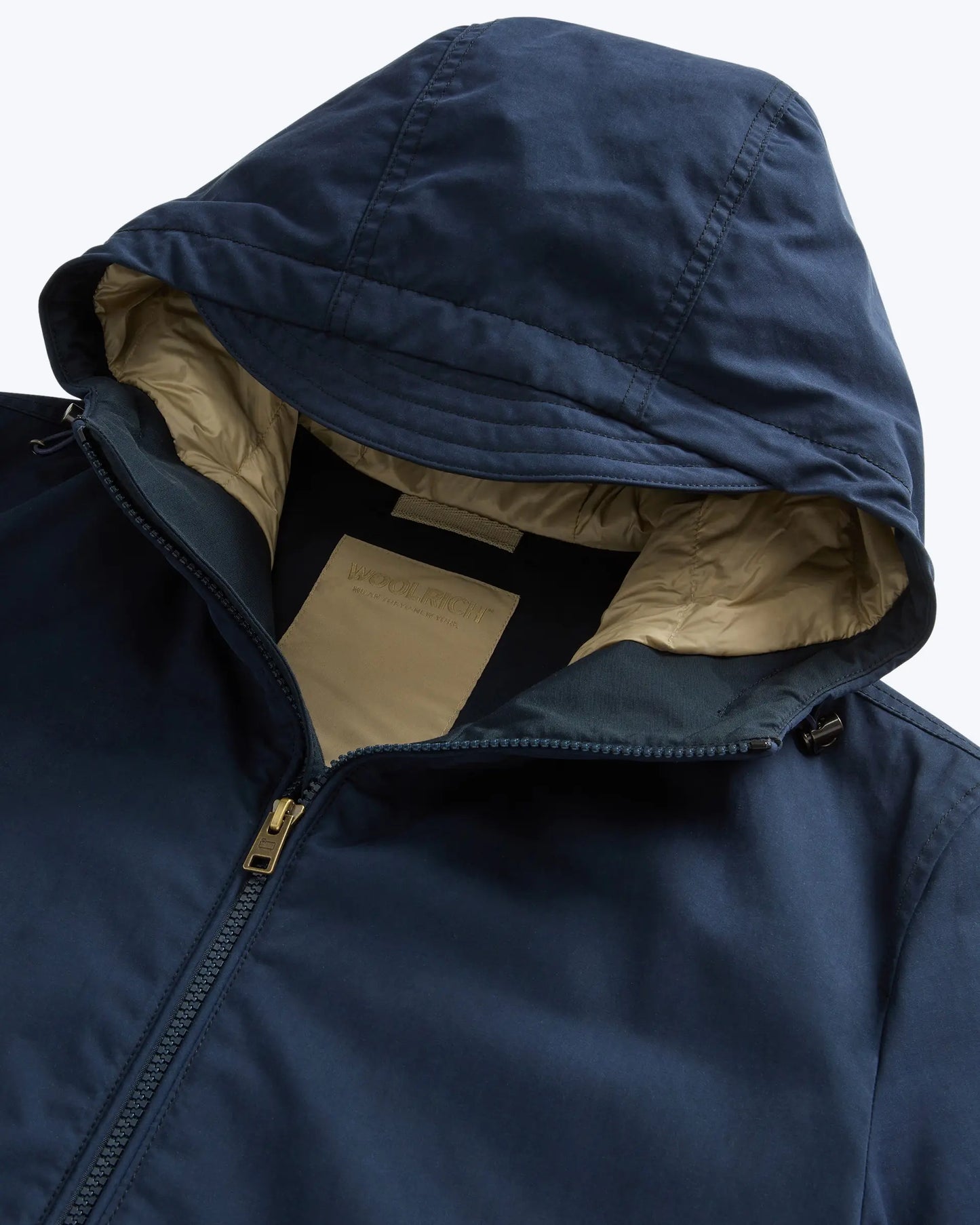 PARKA CON CAPUCHA AZUL WOOLRICH