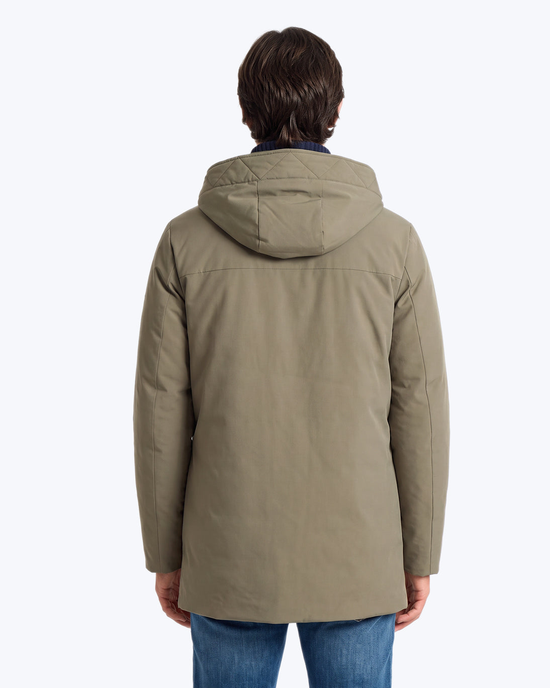 PARKA VERDE CON CAPUCHA OCULTA WOOLRICH
