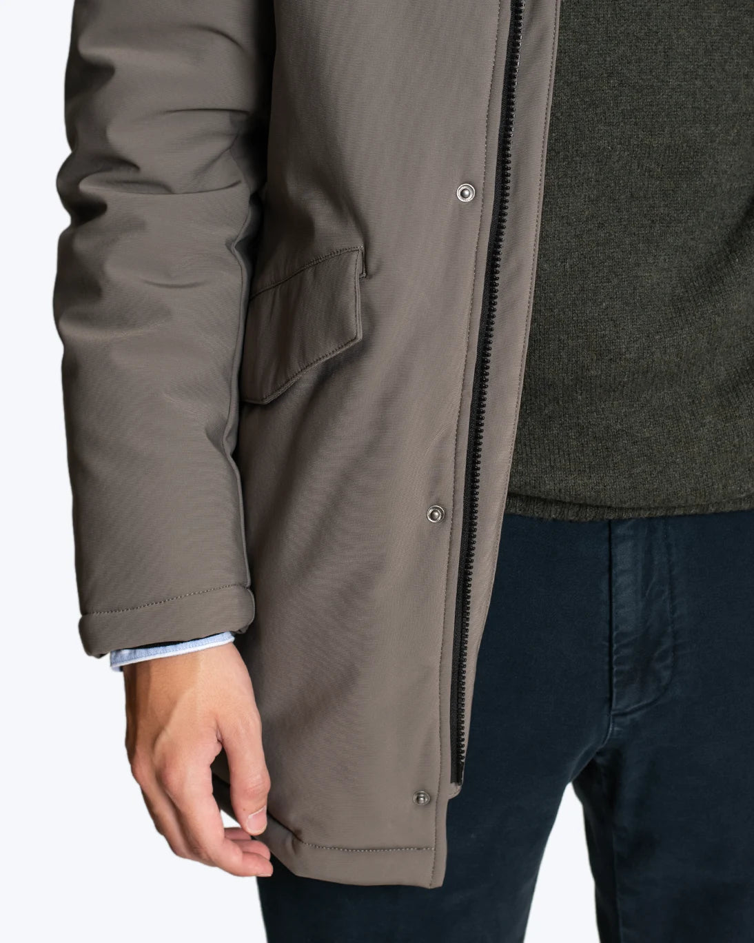 PARKA GRIS CON CAPUCHA HOMEWARD