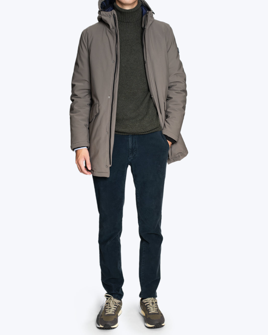 PARKA GRIS CON CAPUCHA HOMEWARD