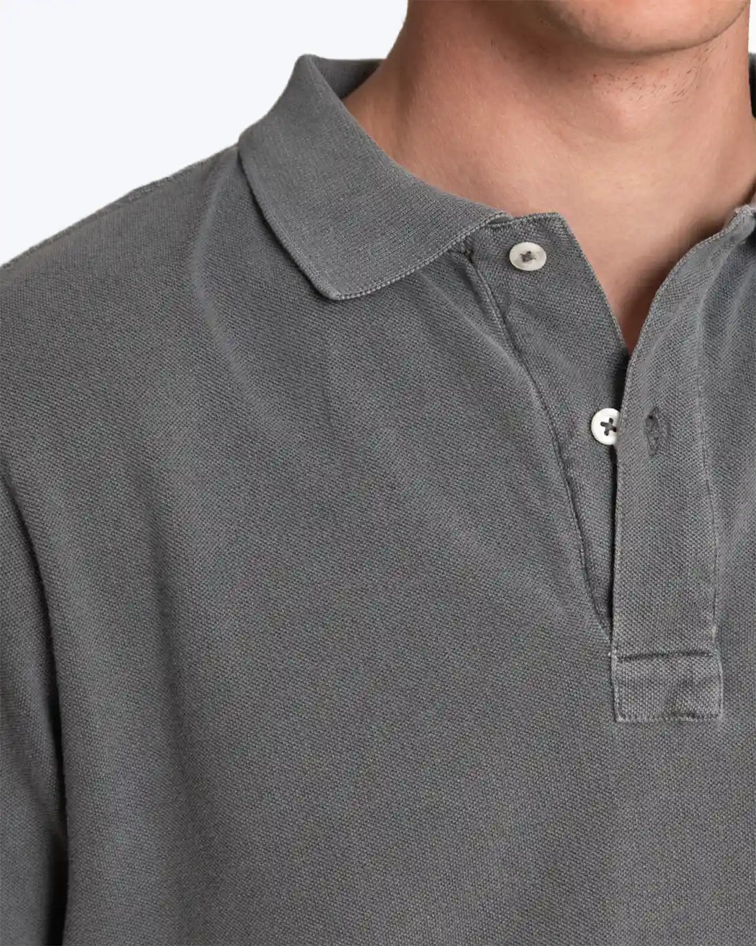 TWAY GRAY SHORT-SLEEVE POLO