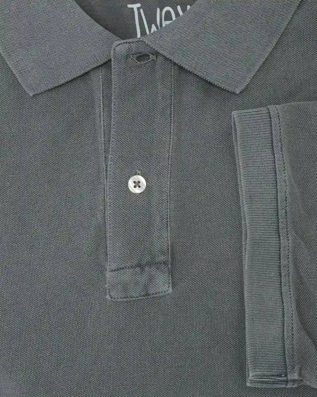 TWAY GRAY SHORT-SLEEVE POLO