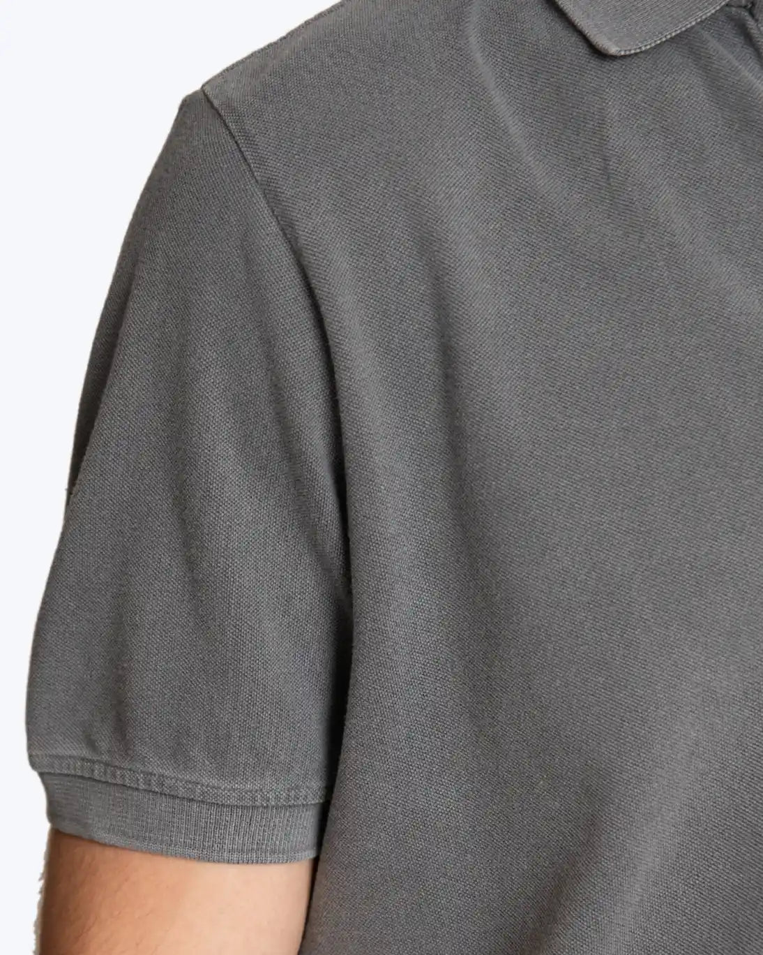 TWAY GRAY SHORT-SLEEVE POLO