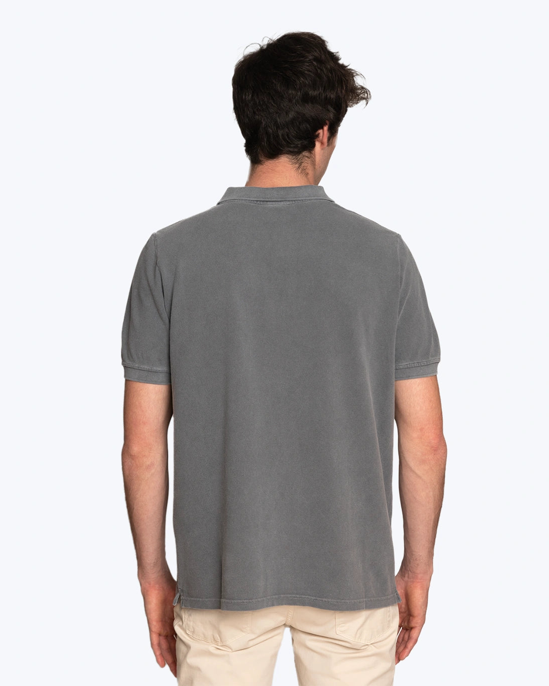 TWAY GRAY SHORT-SLEEVE POLO