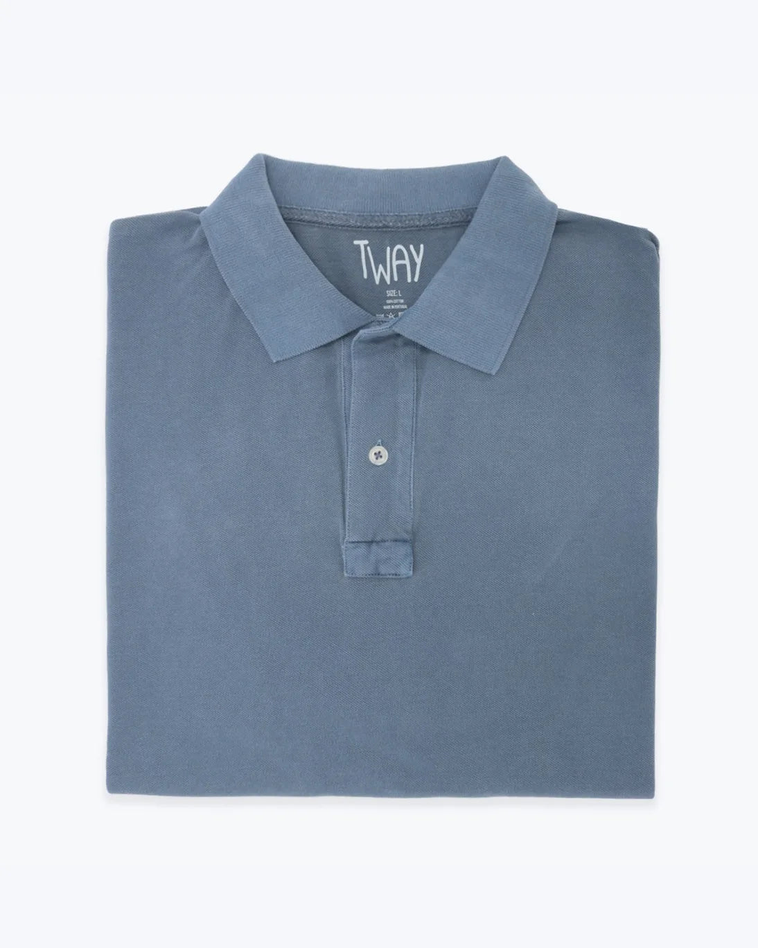 POLO DE MANGA CORTA AZUL TWAY