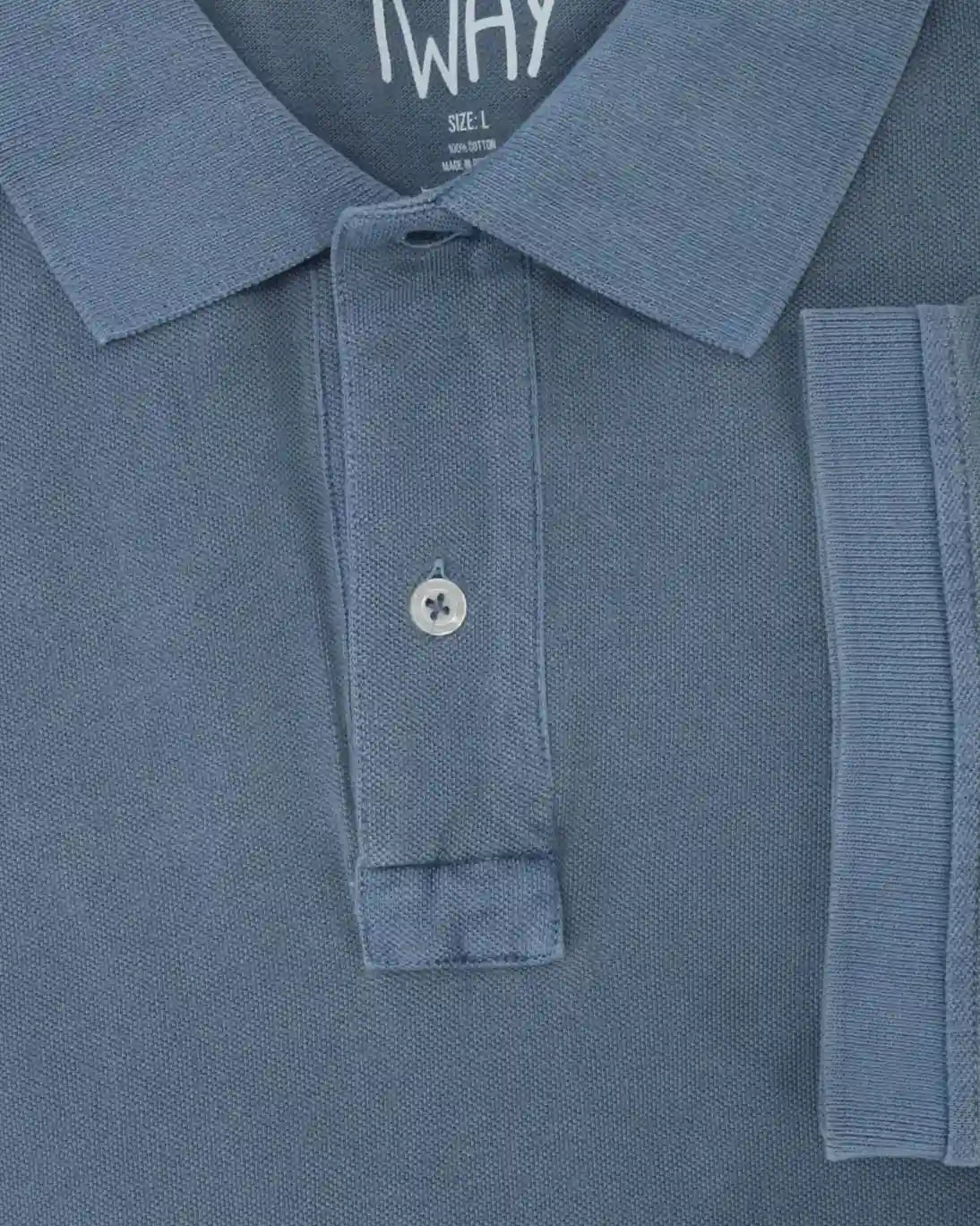 POLO DE MANGA CORTA AZUL TWAY