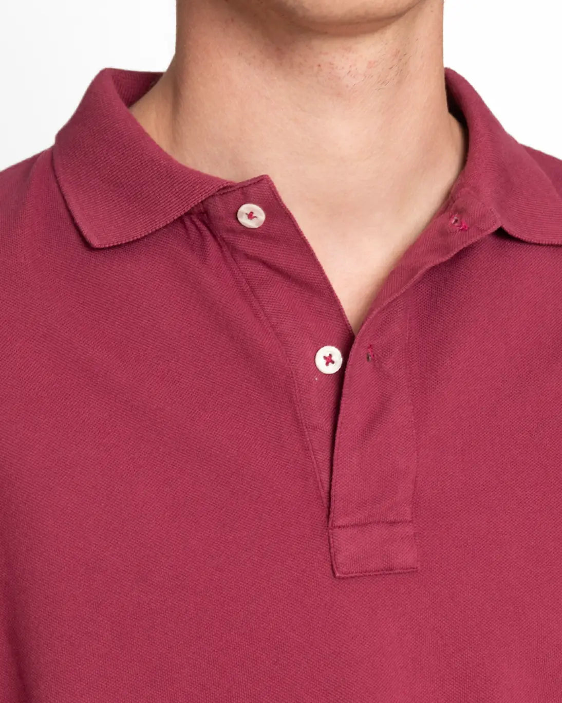 POLO DE MANGA CORTA GRANATE TWAY