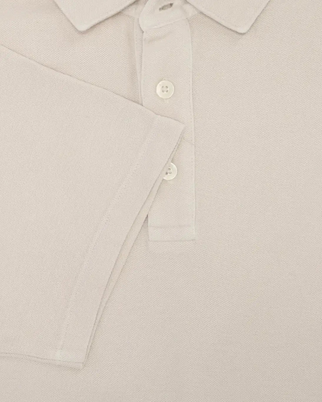POLO DE PIQUÉ MANGA CORTA BEIGE CLARO ALTEA