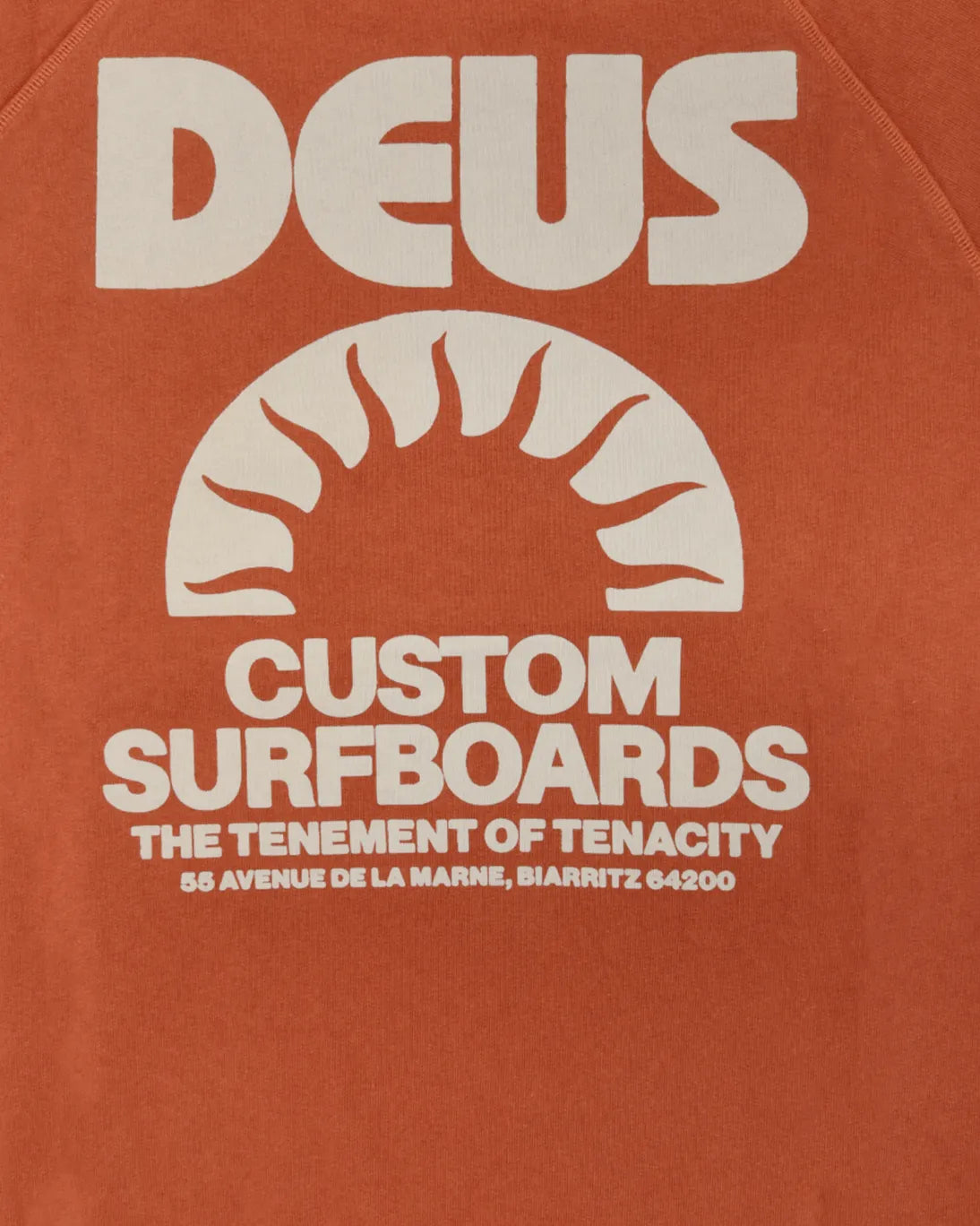 SWEAT-SHIRT ORANGE DEUS