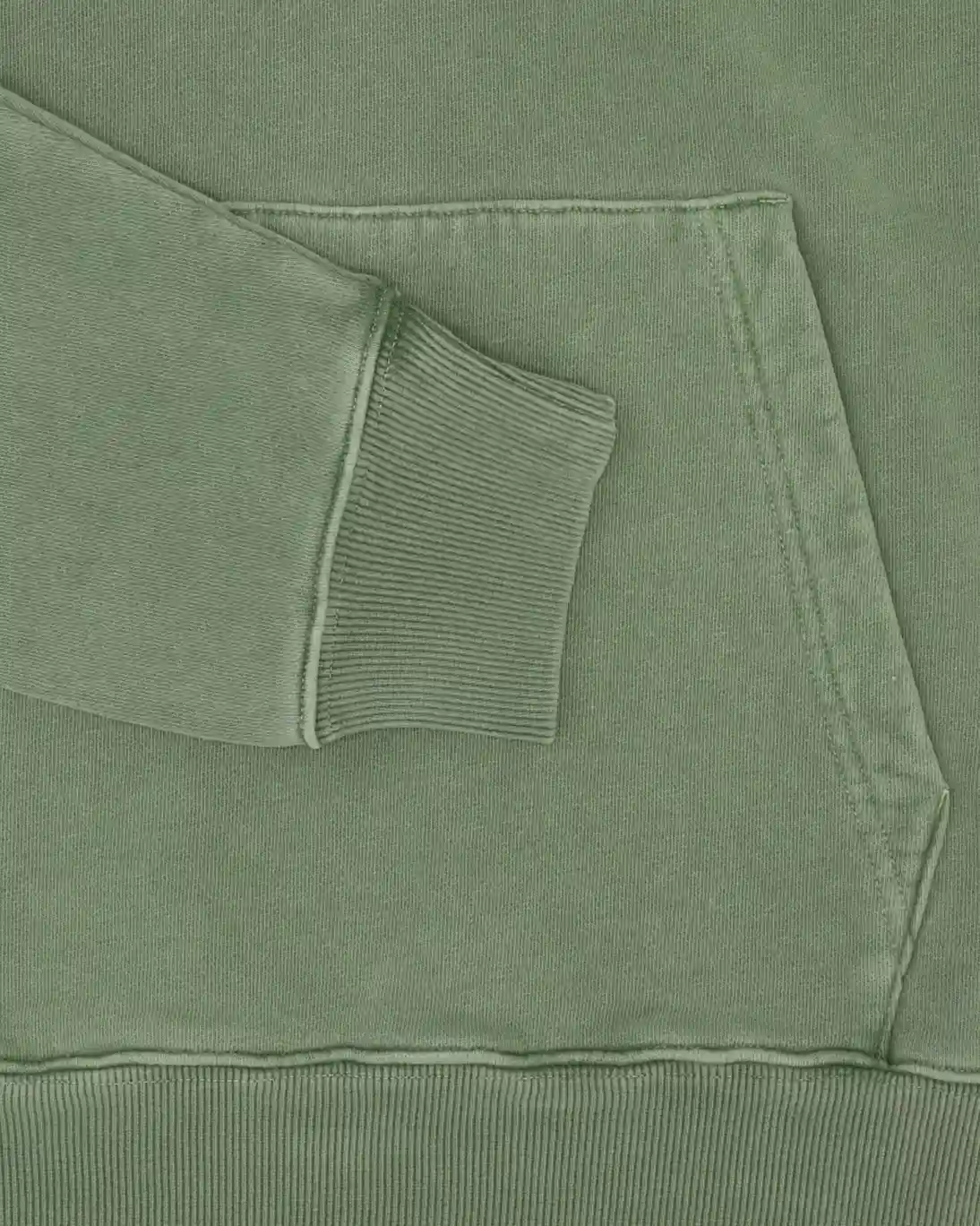 SUDADERA VERDE CON CAPUCHA DEUS