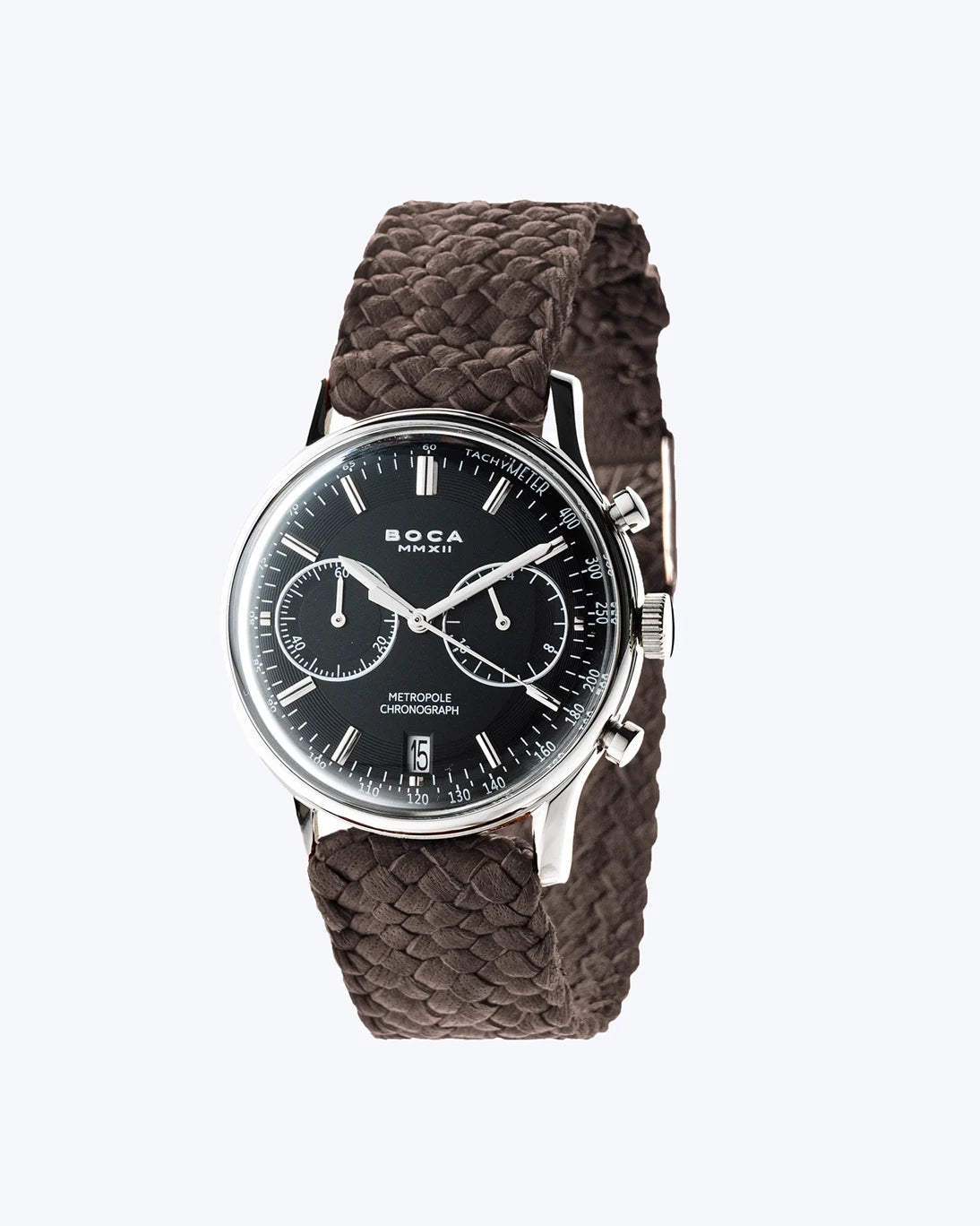 RELOJ ESFERA NEGRA BOCA