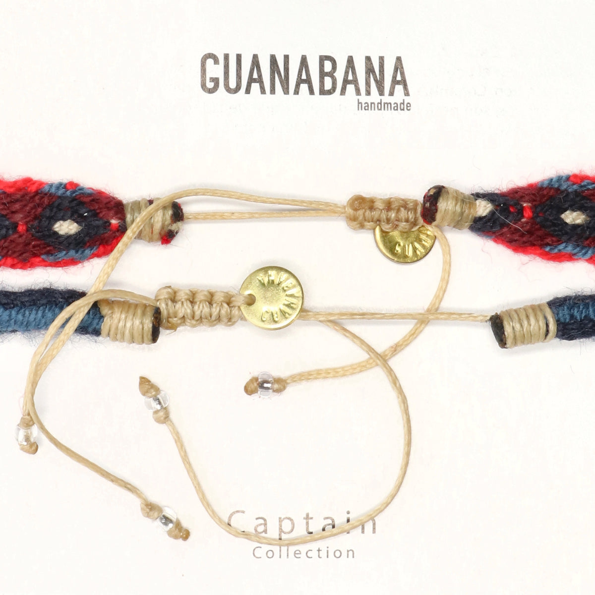 SET 2 PULSERA GUANABANA ROJA-AZUL / U