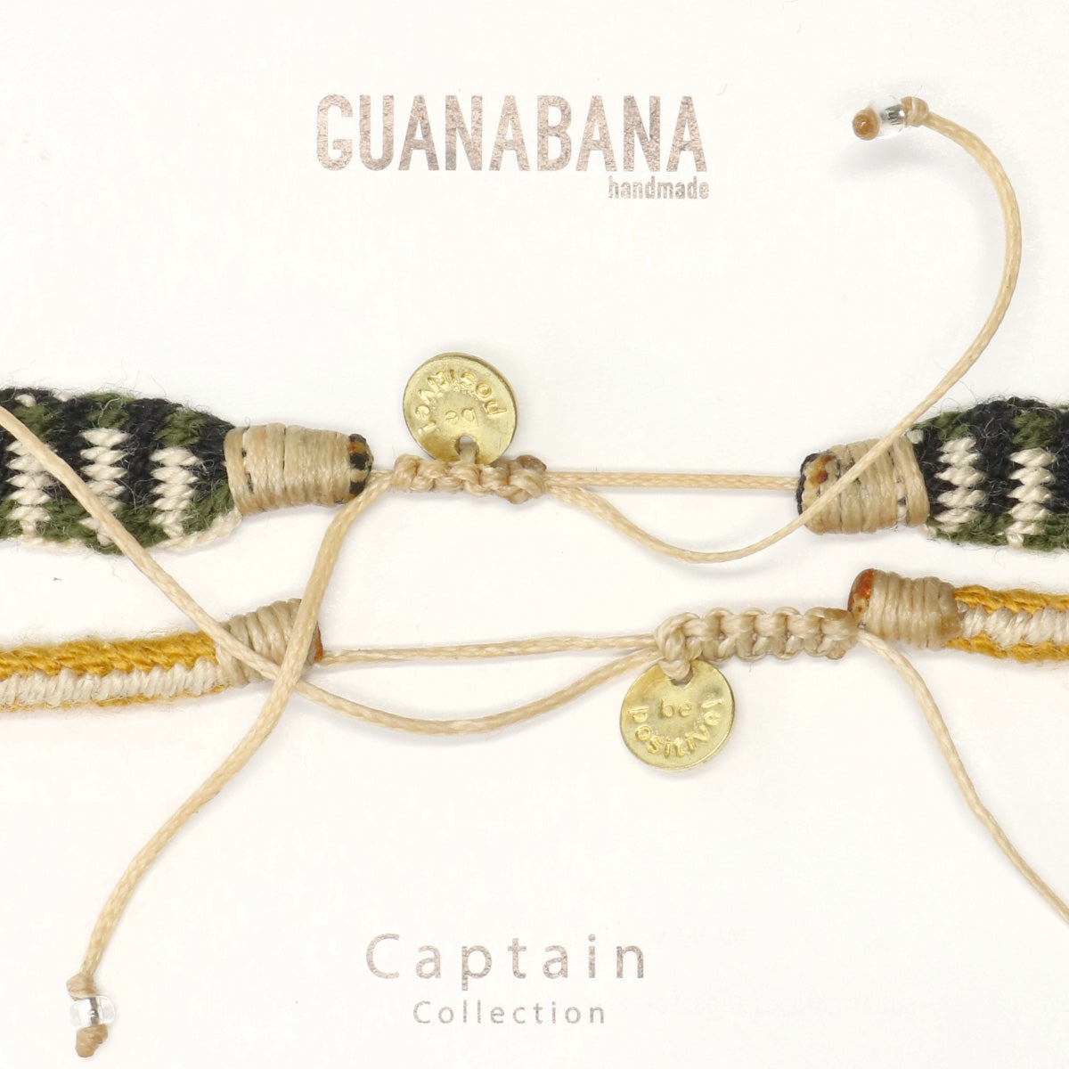 SET 2 PULSERA GUANABANA VERDE-OCRE / U
