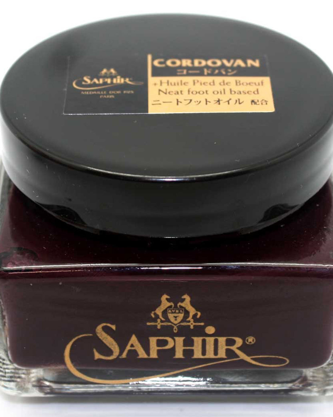 Burgundy cream Cordovan Saphir