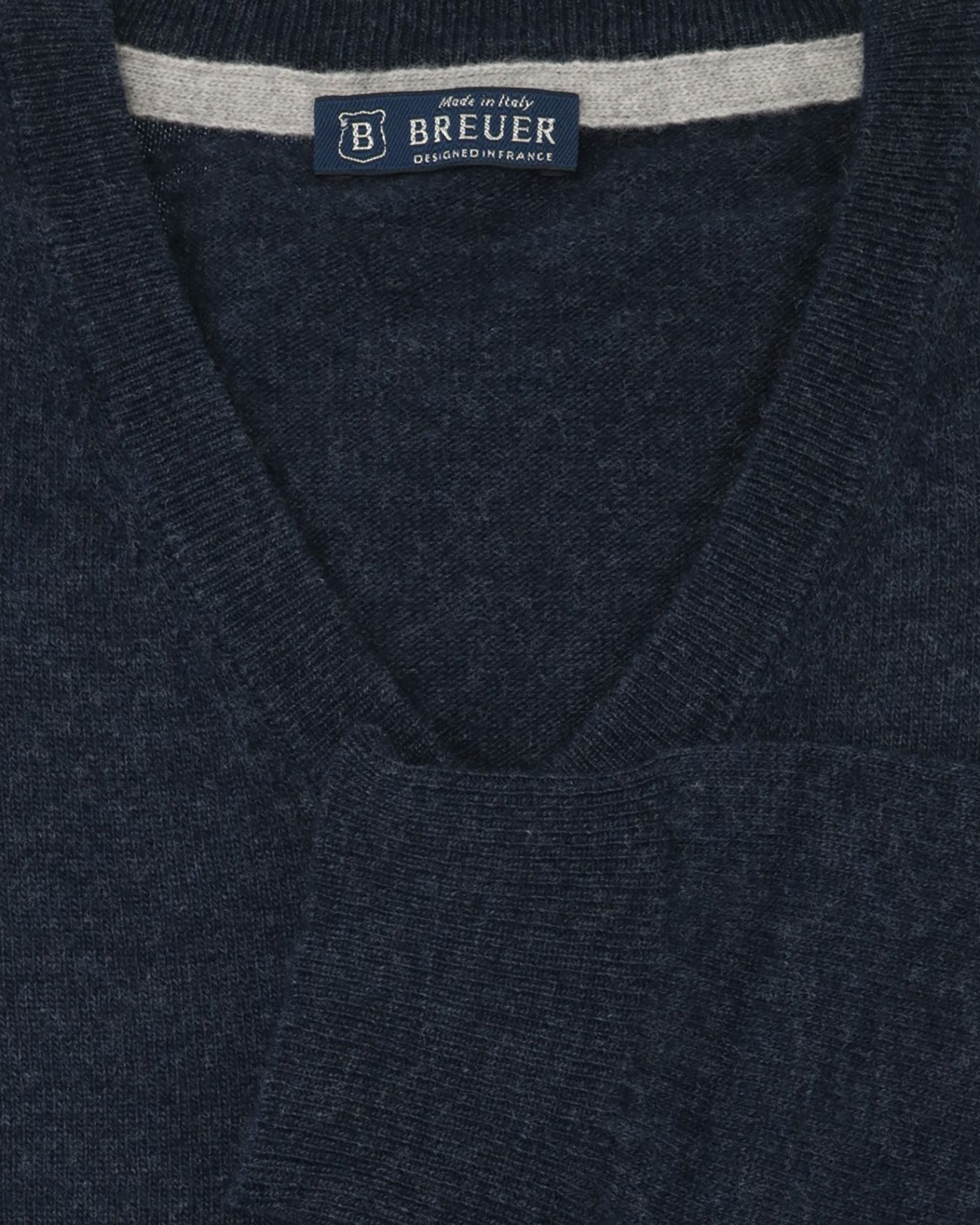 JERSEY NAVY DE LANA DE PICO BREUER