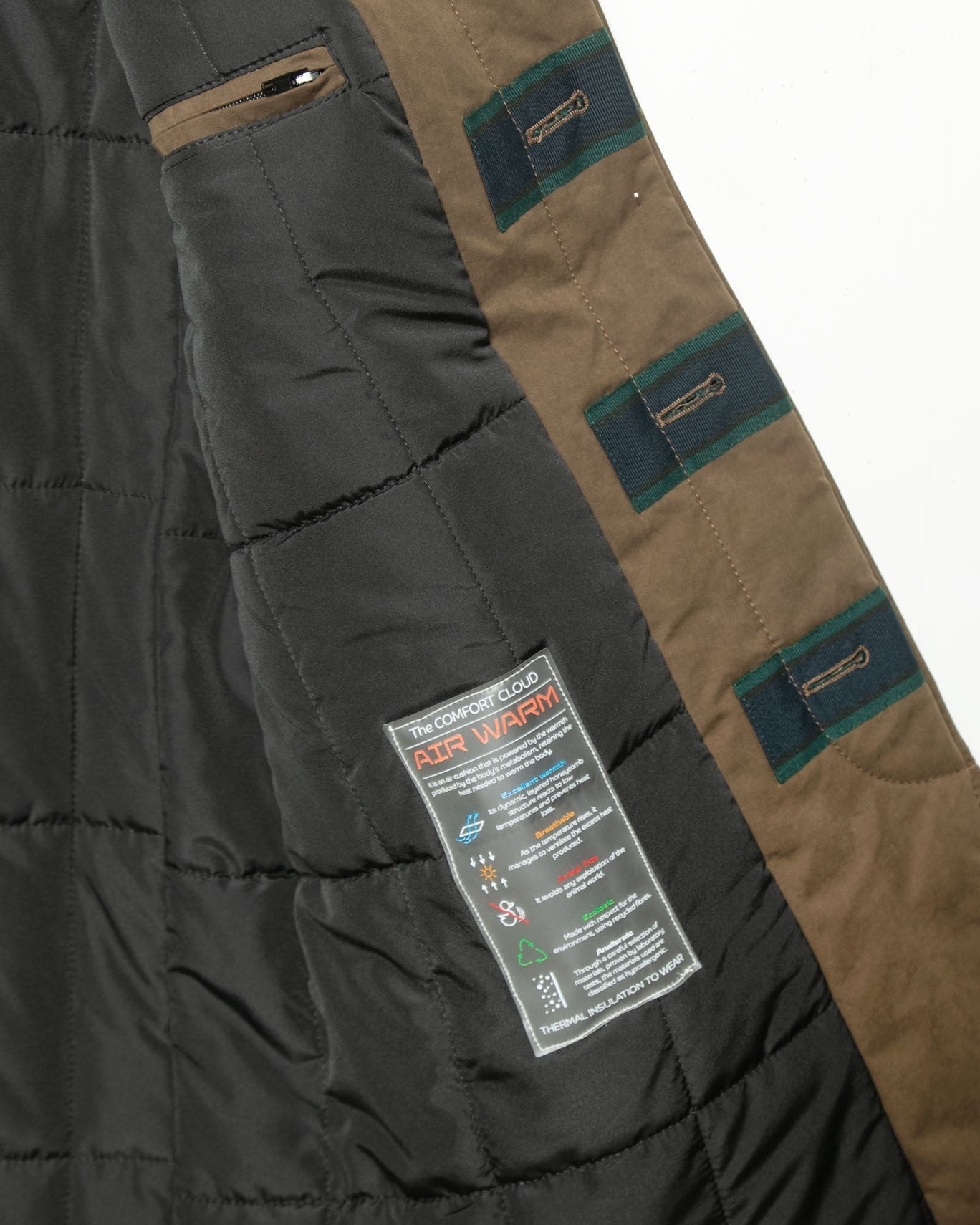 GABARDINA CON FORRO CAMPLIN VMO/VERDE / 56