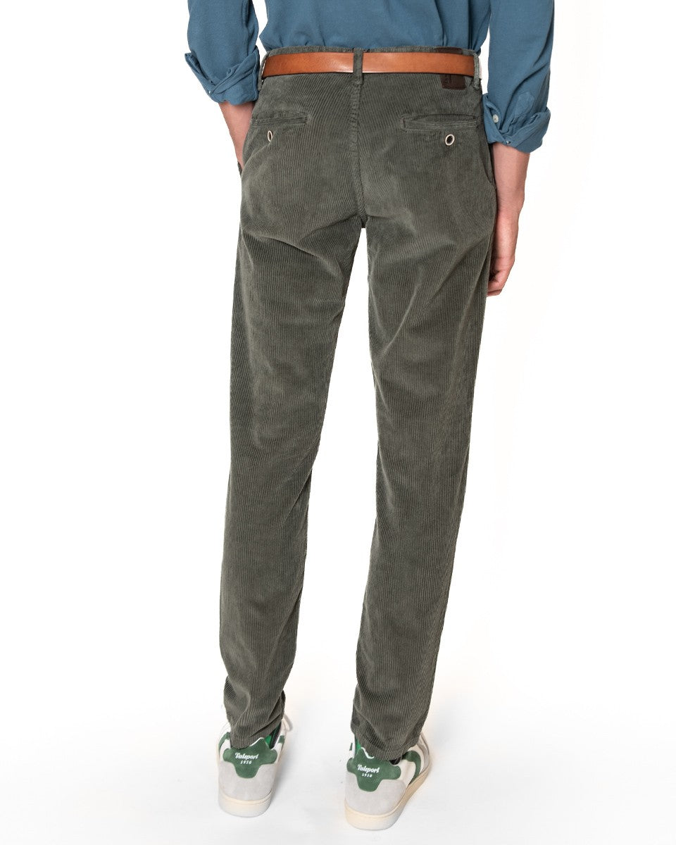 PANTALÓN CHINO PANA BOMBOOGIE 322/PANA VERDE OLIVA / 36