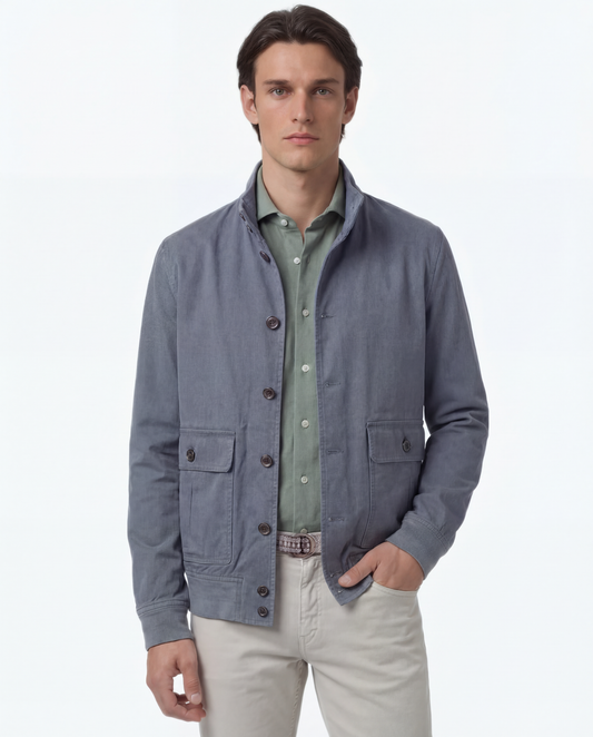 CAZADORA AZUL VALSTARINO CANVAS VALSTAR