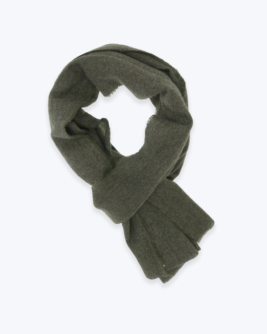 BUFANDA VERDE DE CASHMERE  FULHAM