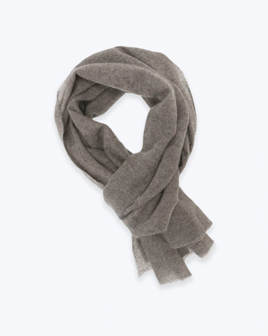 BUFANDA DE CASHMERE GRIS FULHAM