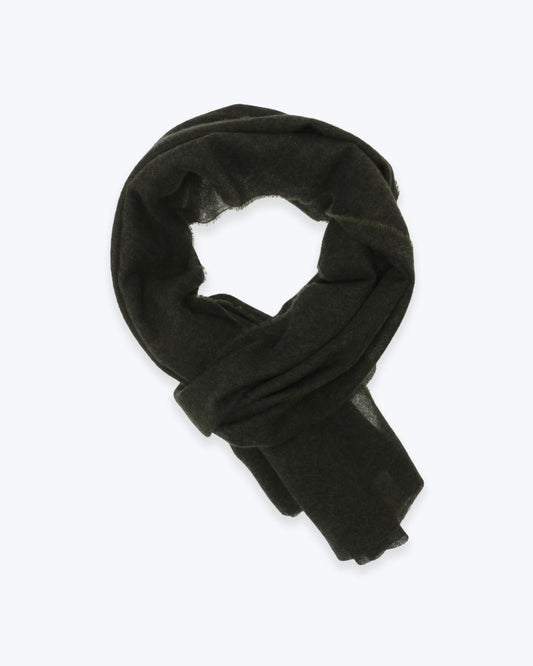 BUFANDA DE CASHMERE VERDE OSCURO FULHAM
