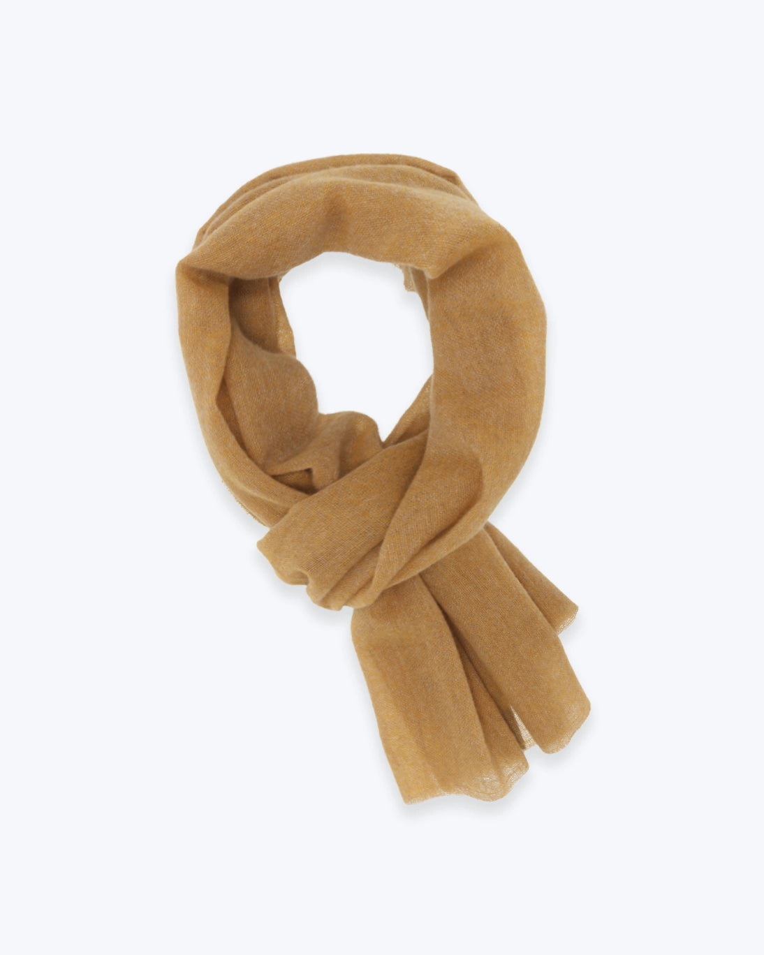 BUFANDA DE CASHMERE MOSTAZA FULHAM