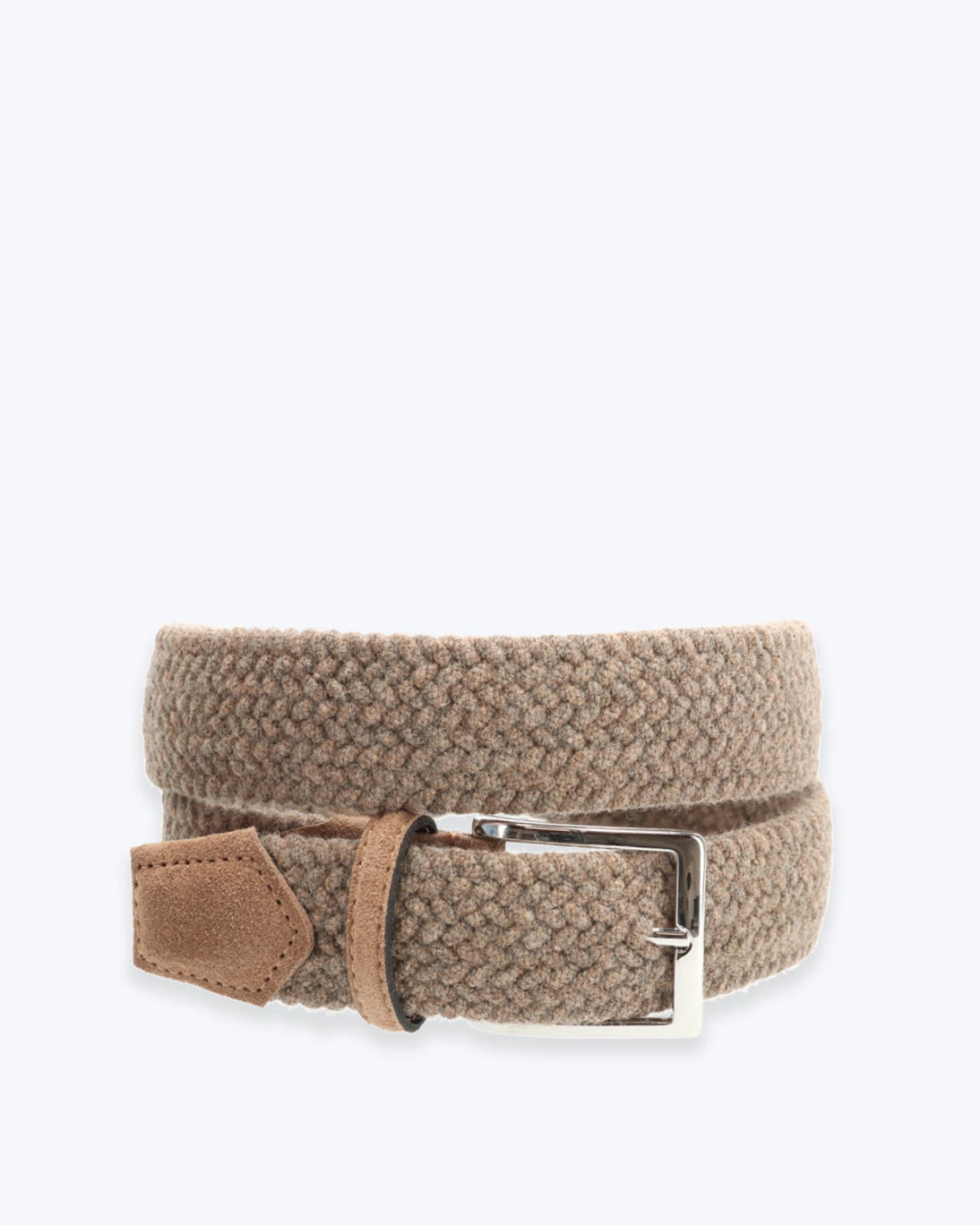 CINTURÓN TRENZADO ELÁSTICO BEIGE ATHISON