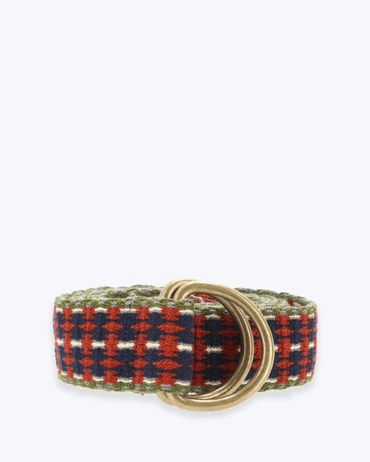 CINTURÓN ÉTNICO AZUL-TEJA GUANABANA