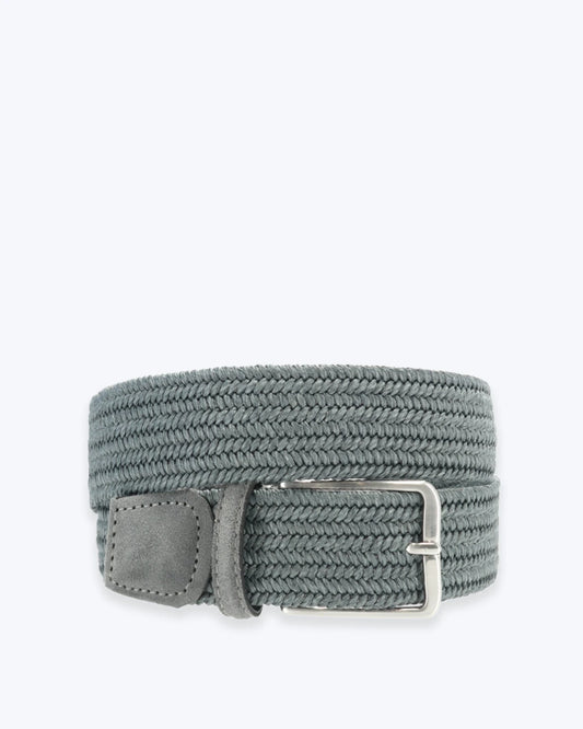 CINTURÓN TRENZADO ELÁSTICO GRIS ATHISON